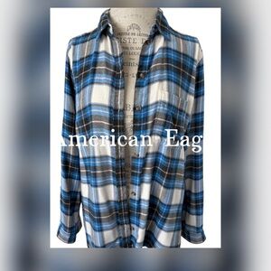 American Eagle Outfitters Blue Plaid women’s Shirt